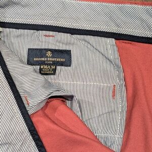 Brooks Brothers Striped Blazer with Red Lining